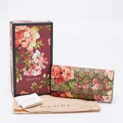 مملوكة مسبقًا محفظة كونتيننتال غوتشي كانفاس جي جي سوبريم متعدد الألوان مورد