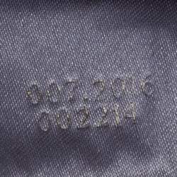 Pre Owned Gucci Grey Satin And Leather Shoulder Bag