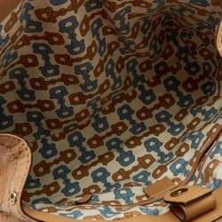 Pre Owned Gucci Beige Guccissima Leather Medium Sukey Tote