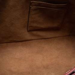 Pre Owned Gucci Multicolor Blooms GG Supreme Canvas and Leather Zip Tote