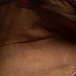 Pre Owned Gucci Multicolor Blooms GG Supreme Canvas and Leather Zip Tote