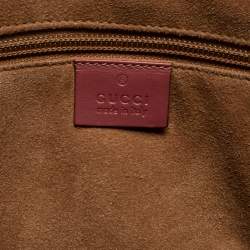 Pre Owned Gucci Multicolor Blooms GG Supreme Canvas and Leather Zip Tote