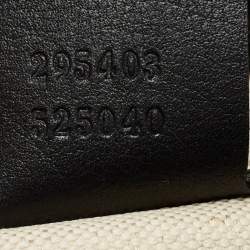 Pre Owned حقيبة كتف غوتشي ايميلي جلد غوتشيسيما أسود بسلسلة كبيرة