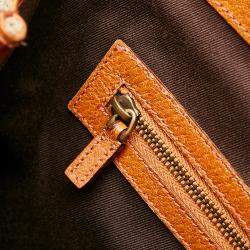 Gucci Brown/Beige GG Canvas Nailhead Handbag