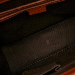 Gucci Brown/Beige GG Canvas Nailhead Handbag
