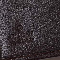 مملوكة مسبقًا Gucci Beige/Brown GG Canvas and Leather Web French Wallet