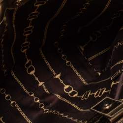 مملوكة مسبقًا Gucci Gold Laminated Leather Vanity Tote