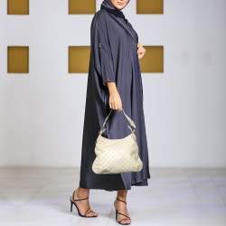 Pre Owned Gucci Off-White Guccissima Leather Creole Hobo