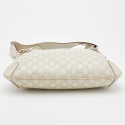 Pre Owned Gucci Off-White Guccissima Leather Creole Hobo