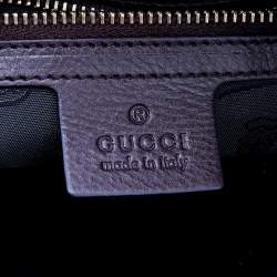 Pre Owned حقيبة هوبو غوتشي هيستيريا فينيل لامع بني لون صدفة السلحفاة