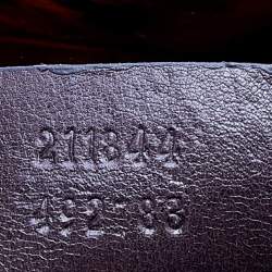 Pre Owned حقيبة هوبو غوتشي هيستيريا فينيل لامع بني لون صدفة السلحفاة