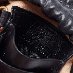 Pre Owned Gucci Black Matelassé Leather Mini GG Marmont Bucket Bag      