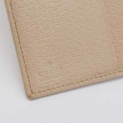 مملوكة مسبقًا Gucci Beige/Brown GG Canvas And Leather Abbey D-Ring Compact Wallet