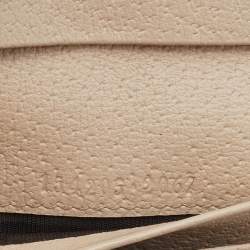 مملوكة مسبقًا Gucci Beige/Brown GG Canvas And Leather Abbey D-Ring Compact Wallet