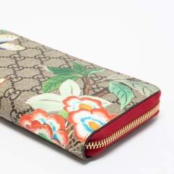 Pre Owned محفظة كونتيننتال غوتشي كانفاس جي جي سوبريم تيان متعدد الألوان سحاب ملتف