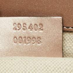 Pre Owned Gucci Metallic Pink Guccissima Glossy Leather Medium Emily Shoulder Bag