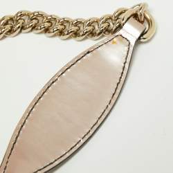 Pre Owned Gucci Metallic Pink Guccissima Glossy Leather Medium Emily Shoulder Bag