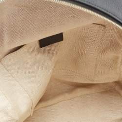 Pre Owned Gucci Black Leather Soho Chain Backpack
