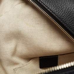 Pre Owned Gucci Black Leather Soho Chain Backpack
