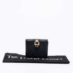 Gucci Black GG Canvas And Leather Bifold Wallet
