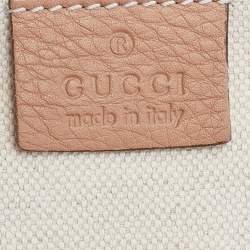 Pre Owned Gucci Beige Leather Tassel Bamboo Backpack