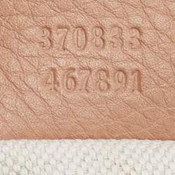 Pre Owned Gucci Beige Leather Tassel Bamboo Backpack