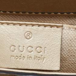 مملوكة مسبقًا Gucci Gold Guccissima Leather Medium Emily Chain Shoulder Bag