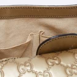 مملوكة مسبقًا Gucci Gold Guccissima Leather Medium Emily Chain Shoulder Bag