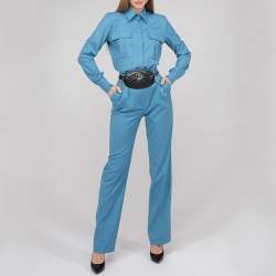 Pre Owned حقيبة خصر غوتشي جي جي مارمونت جلد ماتيلاس أسود 