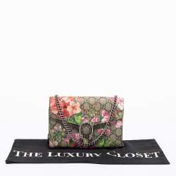 مملوكة مسبقًا محفظة بسلسلة غوتشي ديونسيس كانفاس جي جي سوبريم متعدد الألوان مورد