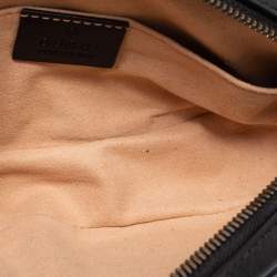 Pre Owned حقيبة خصر غوتشي جي جي مارمونت جلد ماتيلاس أسود