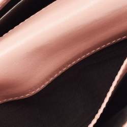 Pre Owned محفظة غوتشي جلد وكانفاس جي جي بيج/بني حرف جي متشابك طويلة