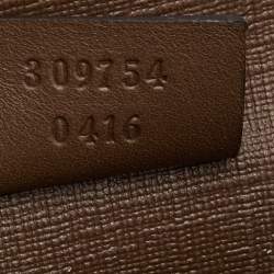 Gucci Beige/Brown GG Supreme Canvas Nice Flap Wallet