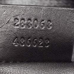 مملوكة مسبقًا حقيبة كتف غوتشي إيميلي جلد أسود بسلسلة