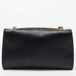 مملوكة مسبقًا حقيبة كتف غوتشي إيميلي جلد أسود بسلسلة