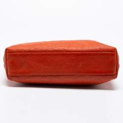 Pre Owned Gucci Orange Guccissima Leather Small Shopper Tote