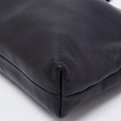 Pre Owned Gucci Black Leather Small Sienna Tassel Clutch