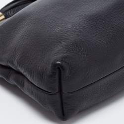 Pre Owned Gucci Black Leather Small Sienna Tassel Clutch