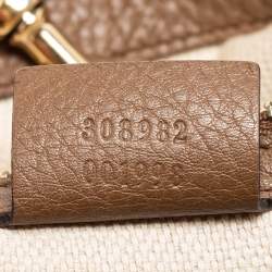 Pre Owned Gucci Brown Leather Medium Soho Shoulder Bag