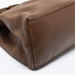Pre Owned Gucci Brown Leather Medium Soho Shoulder Bag