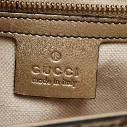 Pre Owned Gucci Metallic Beige Guccissima Leather Large Emily Chain Shoulder Bag