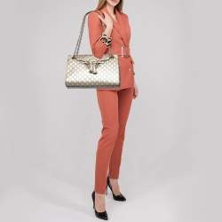 Pre Owned Gucci Metallic Beige Guccissima Leather Large Emily Chain Shoulder Bag