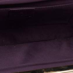 Pre Owned Gucci Blue/Purple Crystal and Satin Fringe Dragon Embellished Evening Bag