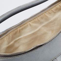 Pre Owned Gucci Silver Guccissima Leather Abbey D-Ring Large Hobo