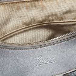 Pre Owned Gucci Silver Guccissima Leather Abbey D-Ring Large Hobo