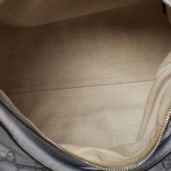 Pre Owned Gucci Silver Guccissima Leather Abbey D-Ring Large Hobo