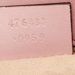 مملوكة مسبقًا حقيبة كتف غوتشي جي جي مارمونت جلد ماتيلاس وردي صغيرة جداً