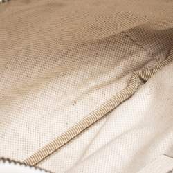 مملوكة مسبقًا Gucci Off White Leather Logo Web Belt Bag