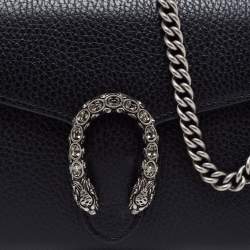 مملوكة مسبقًا Gucci Black Leather Dionysus Wallet On Chain