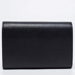مملوكة مسبقًا Gucci Black Leather Dionysus Wallet On Chain